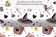 Halloween Pumpkins set +5 patterns, a Decorative Illustration by Kristina Crocus (Thumbnail 3 of 4)