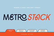 Metrostack – Modern Bold Font, a Sans Serif Font by Salamahtype (Thumbnail 1 of 8)