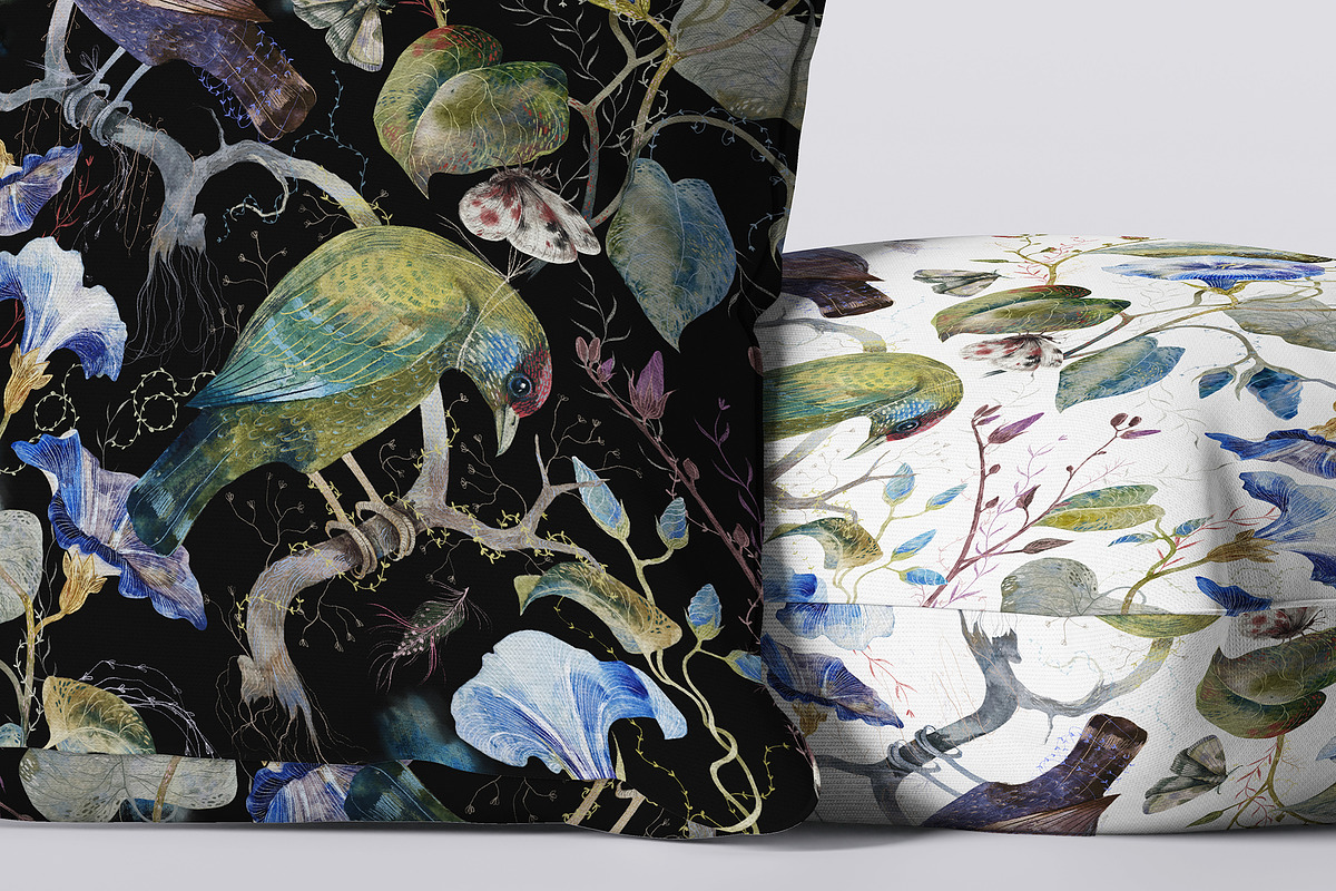 Foliveria. Hand-drawn Floral Pattern, a Pattern Graphic by Colden Blue (Photo 14 of 15)