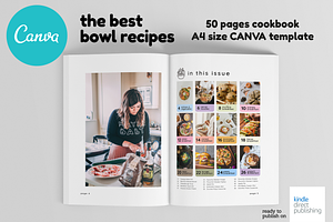 A4 Canva Recipes Cookbook Template