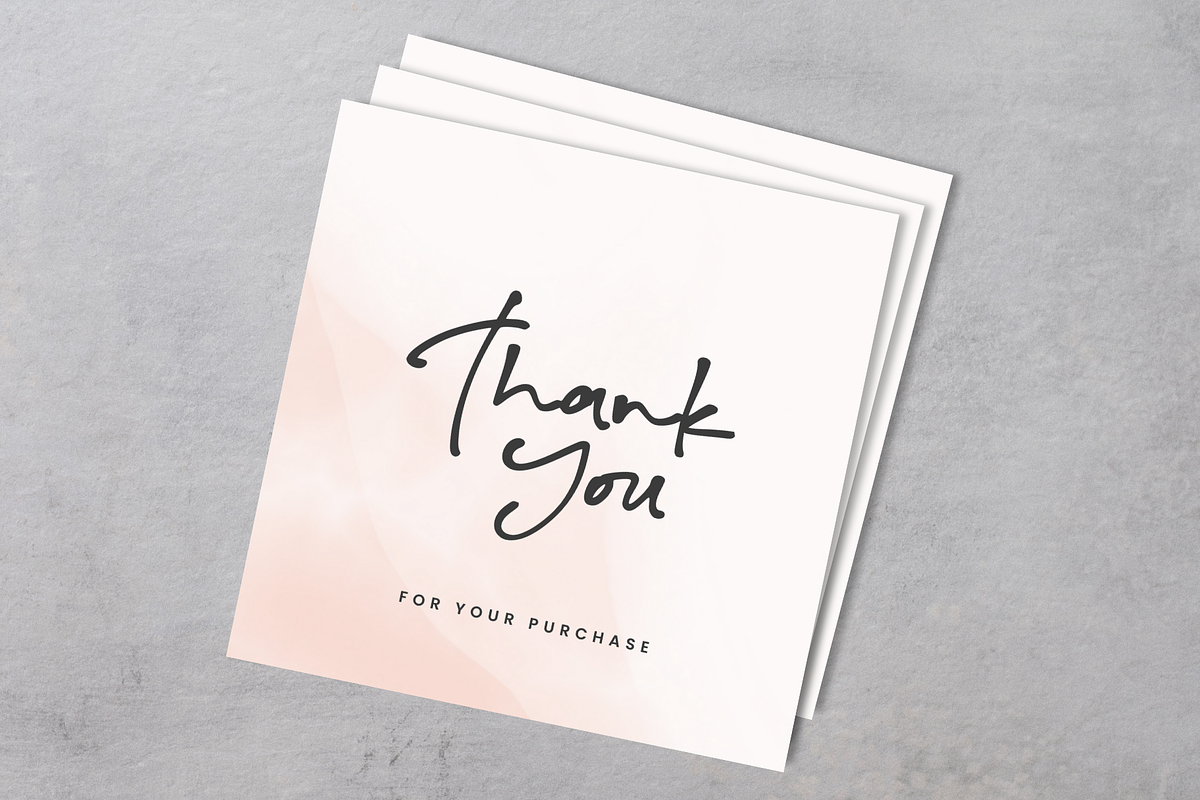 Square Card Mock up Canva Template, a Card Template by GraphiCarola (Photo 8 of 8)