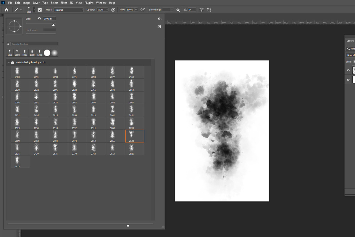 150 Photoshop Fog Brush & Png Bundle, a Brush Add-On by MRI STUDIO (Photo 6 of 21)