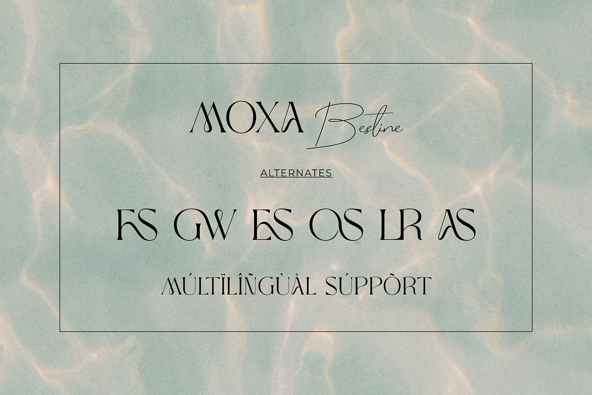 Moxa Bestine-Modern Decorative font, a Serif Font by ToniStudio (Photo 10 of 11)