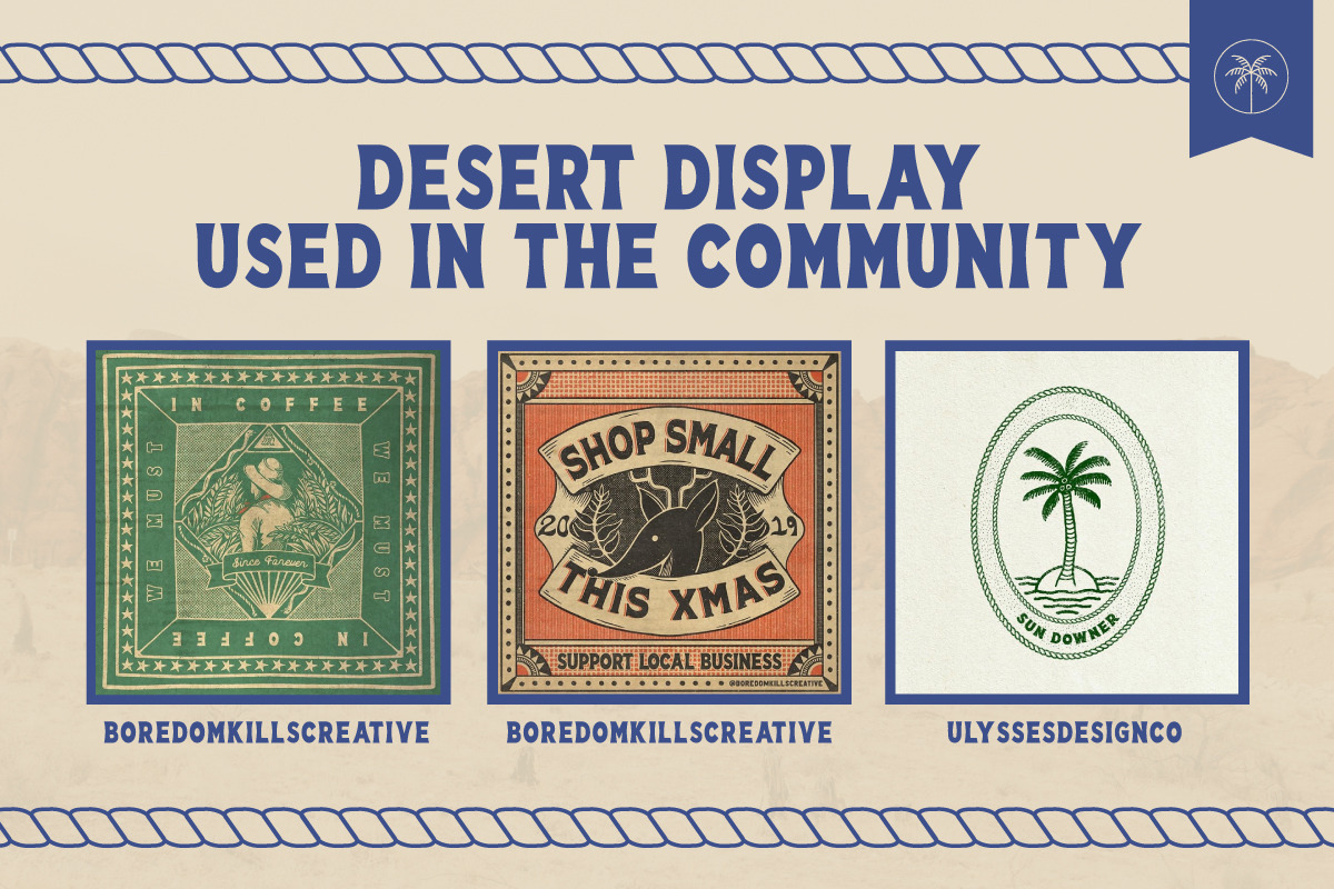 Desert Display | Vintage Font, a Sans Serif Font by NienowBrand (Photo 9 of 9)