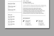 Minimal Resume Layout, a Resume Template by ContestDesign (Thumbnail 3 of 5)