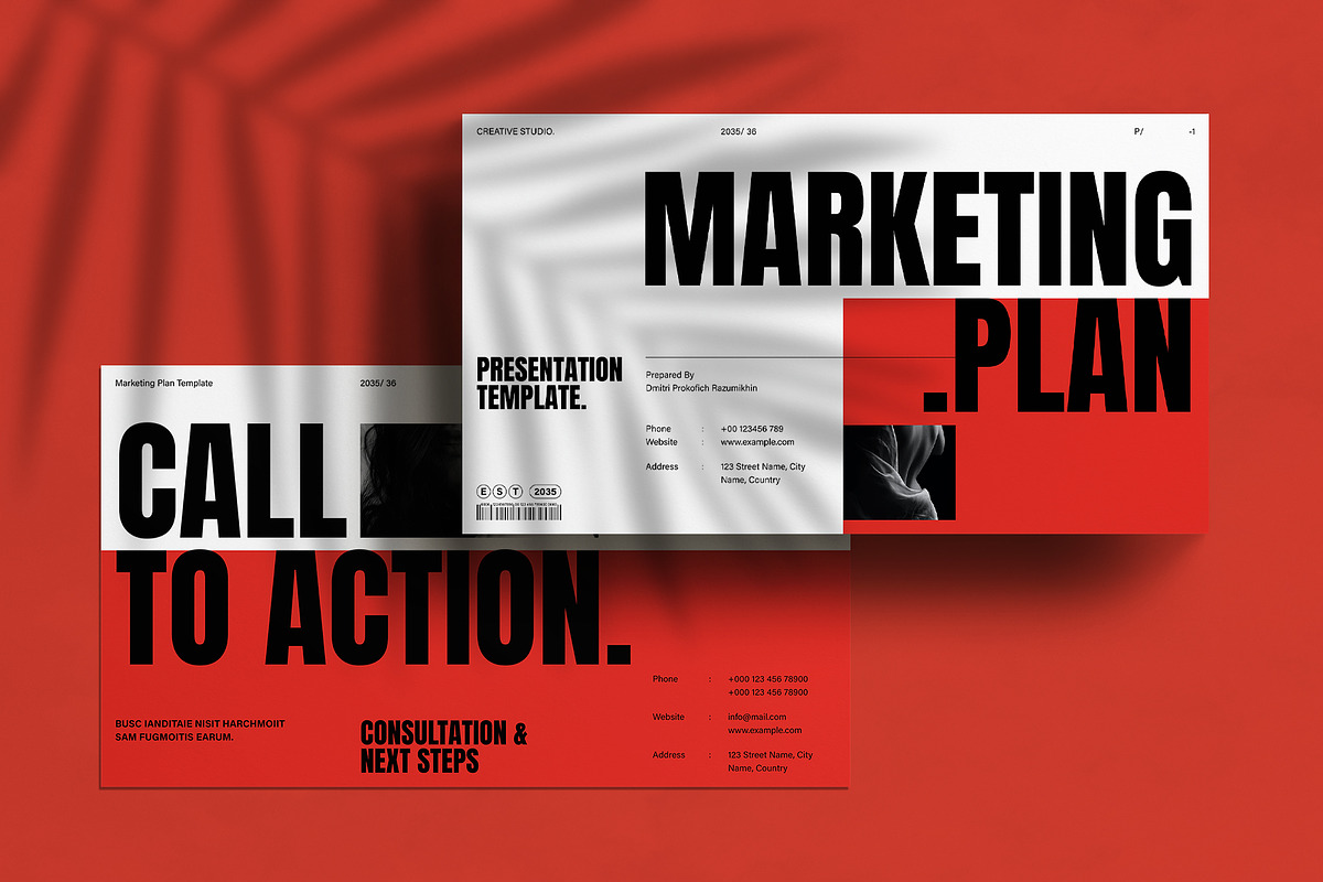 Marketing Plan Presentation Template, a Presentation Template by DesignCrest (Photo 9 of 14)