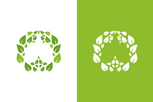Eco lungs and leaves logo. Premium, a Healthcare Illustration by GraphiShop
