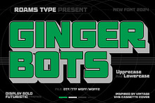Ginger Bots - 80’s VHS Typeface