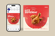 Food Social Media Post Templates, a Social Media Template by vectorlnk (Thumbnail 5 of 6)