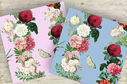 Digital Vintage Flowers seamless, a Pattern Graphic by NastiaDesignsPrints (Thumbnail 6 of 9)