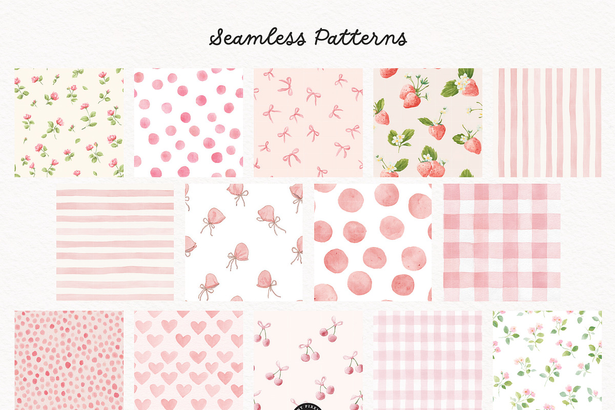 Pink Woodland Clipart Bundle, an Animal Illustration by PaintPixelCo (Photo 7 of 18)