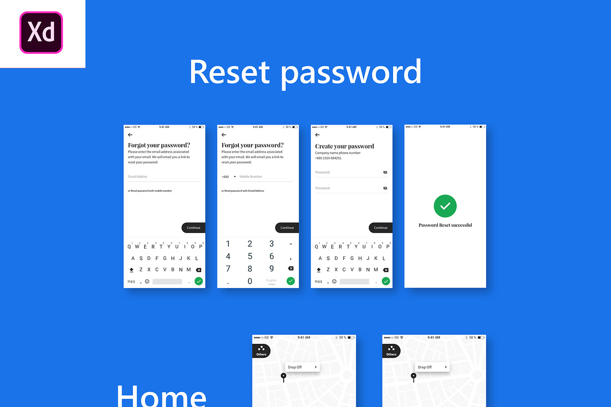 Uber Travel UI App, an UI Kit Template by litoondev (Photo 4 of 5)