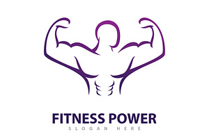 Gym Logo Design Template, Fitness, a Branding & Logo Template by T.Vooka