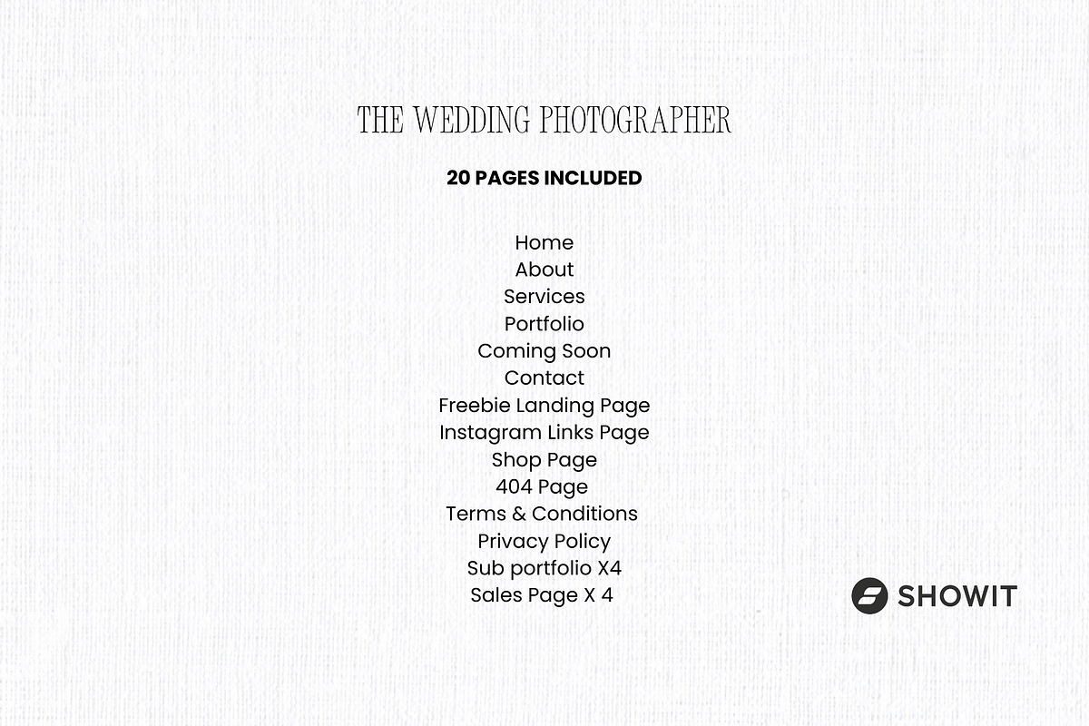 Wedding Photographer Showit Tempate, a Landing Page Template by Design by Alia (Photo 2 of 3)