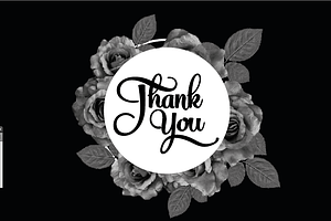 8 Elegant Thank You Cards, a Card Template by UltraaViolets