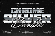 Chrome Silver Text Effects, a Layer Style Add-On by Sixtysix Labs (Thumbnail 1 of 9)