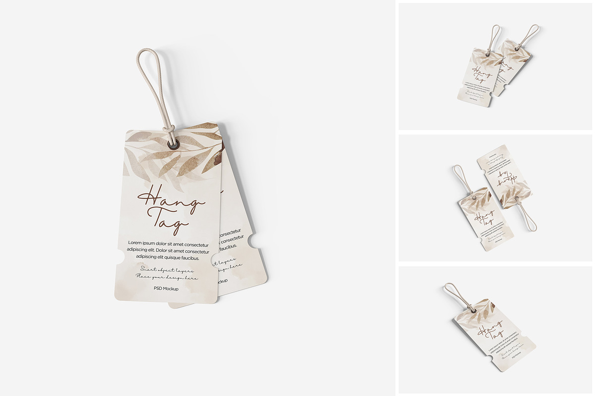 Hang Tag Mockup, a Product Mockup by MrLetters (Photo 1 of 5)