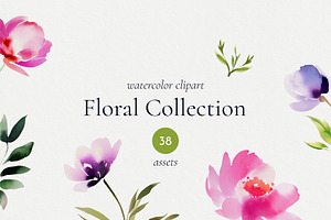 -30% Watercolor Floral Set