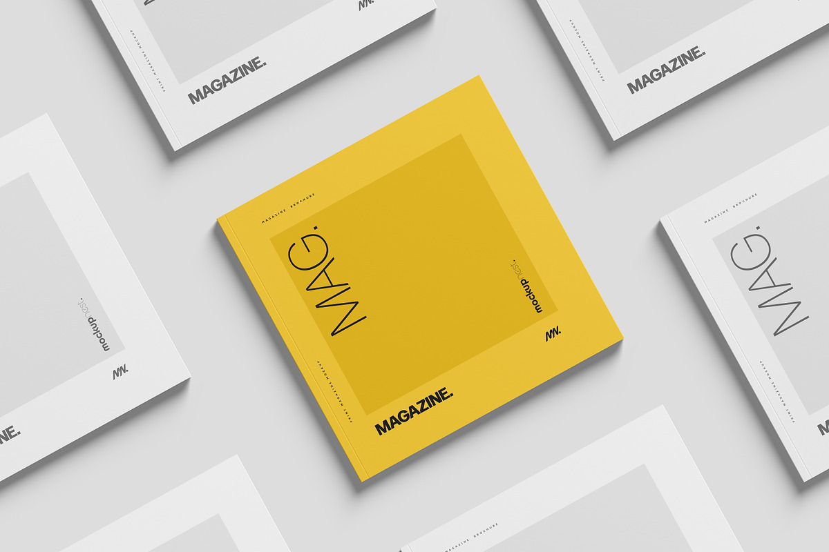 Square Magazine Mockup PSD Set, a Books & Magazine Mockup by Toasin Studio (Photo 7 of 7)