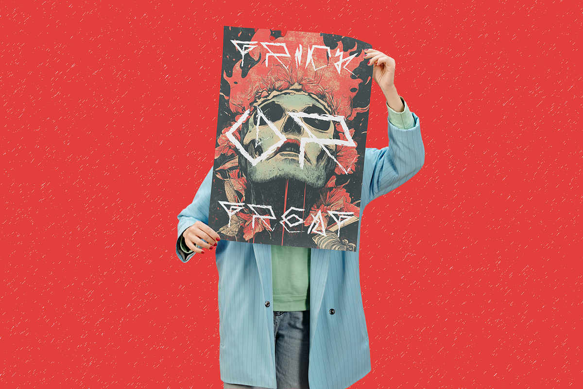 ND Godwave Chaotic Experimental, a Handwritten Font by Nouric Design (Photo 5 of 5)