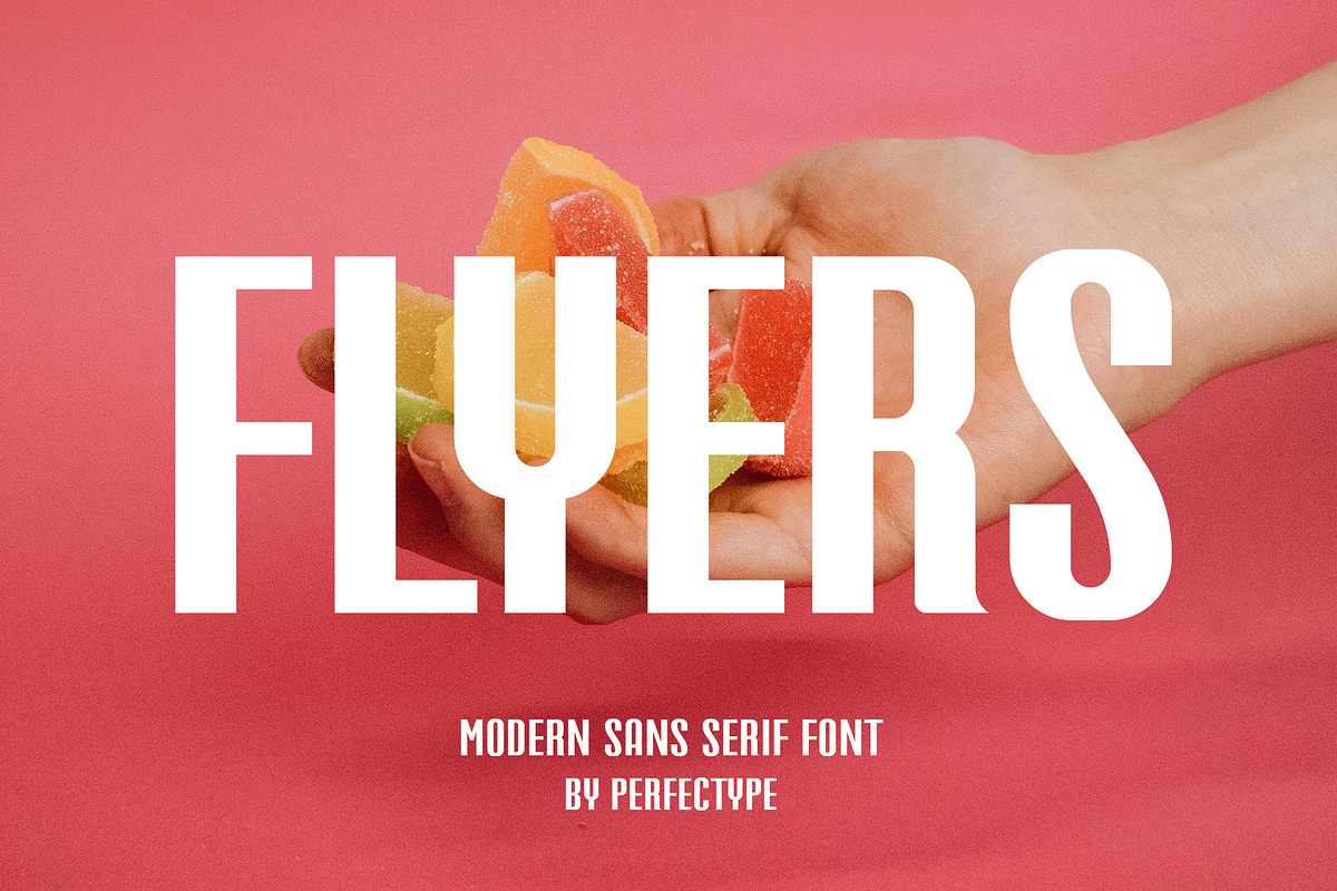 Flyers Modern Sans Serif Font, a Sans Serif Font by Perfectype (Photo 1 of 5)
