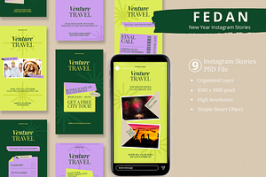 New Year Celebration Instagram Story, a Social Media Template by Attype