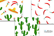 Mexican fiesta vector set clipart, a Seasonal Illustration by Almadrava (Thumbnail 2 of 3)