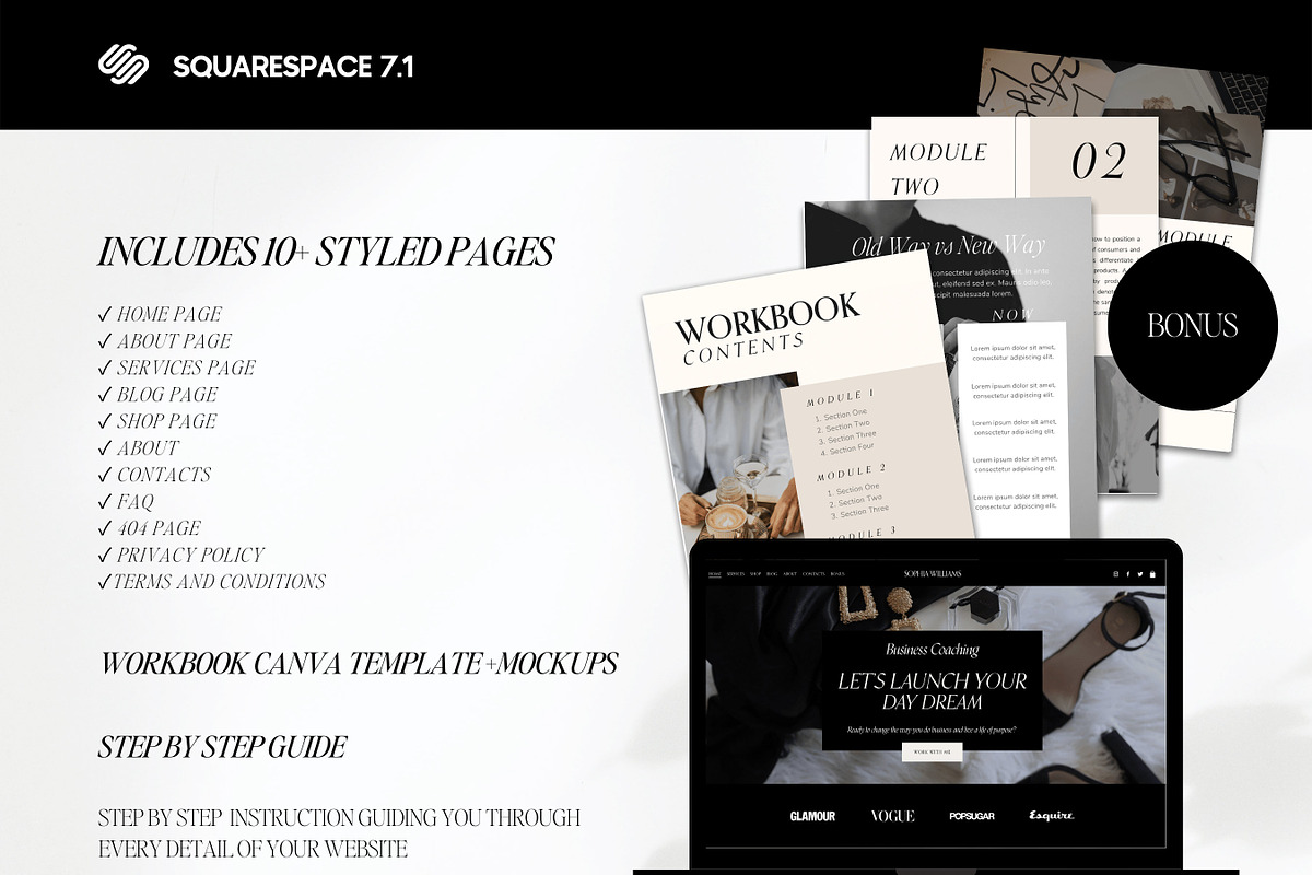 Squarespace Template Coach, a Squarespace Template by Presentibox (Photo 6 of 14)