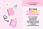 Stationery Clipart Bundle SVG, an Object Graphic by Sparkle & Speckle (Thumbnail 3 of 4)