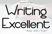 Writing Excellent, a Sans Serif Font by FreshTypeINK (Thumbnail 1 of 8)