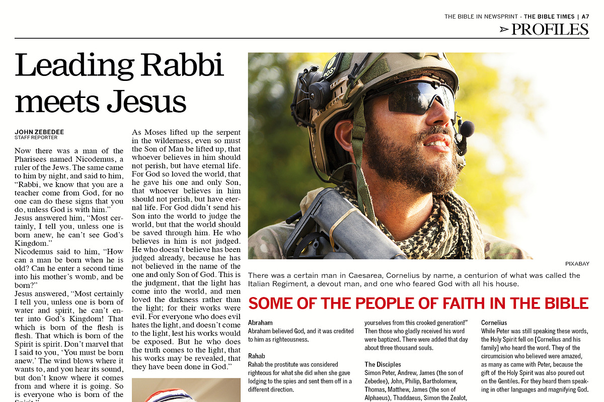12 Page Newspaper Template InDesign, a Flyer Template by Newspaper Templates (Photo 8 of 14)