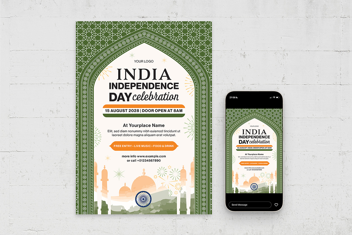 India Flyer Template, a Flyer Template by BrandPacks (Photo 2 of 5)