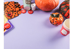 Halloween purple frame background, a Holiday Photo by Lifemorning