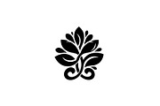 Floral Ornament Silhouette Bundle, an Illustration by BIPLOB EXPERT (Thumbnail 24 of 51)