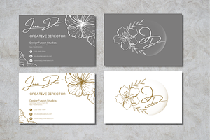 Aesthetic Business Card Template, a Business Card Template by WynterLife Studio
