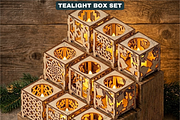 Tealight Holder Boxes SVG Laser Cut, a Graphic by AtacanDigital (Thumbnail 14 of 14)