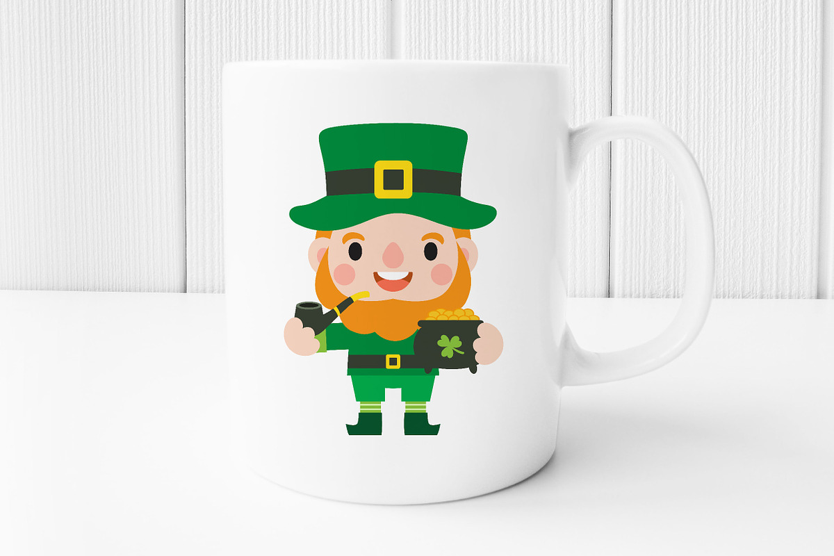 Happy Saint Patrick's Day Clipart, a Person Illustration by Noey smiley (Photo 5 of 10)