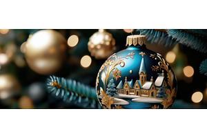 Christmas ornament with gold details, a Holiday Photo by Igor Tichonow