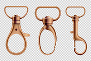 Set of copper swivel lobster clasps, an Object Illustration by Yayasya (Thumbnail 3 of 3)