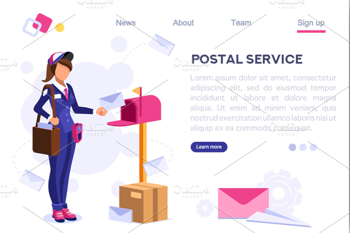 Delivery Air Shipping Person, a Person Illustration by Aurielaki Stock Images