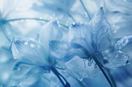 Detailed view of blue flowers with w, a Photo by Iftikhar Alam