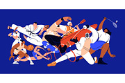 Athletes group, multi-sport concept, a Sport Illustration by Good Studio (Thumbnail 2 of 3)