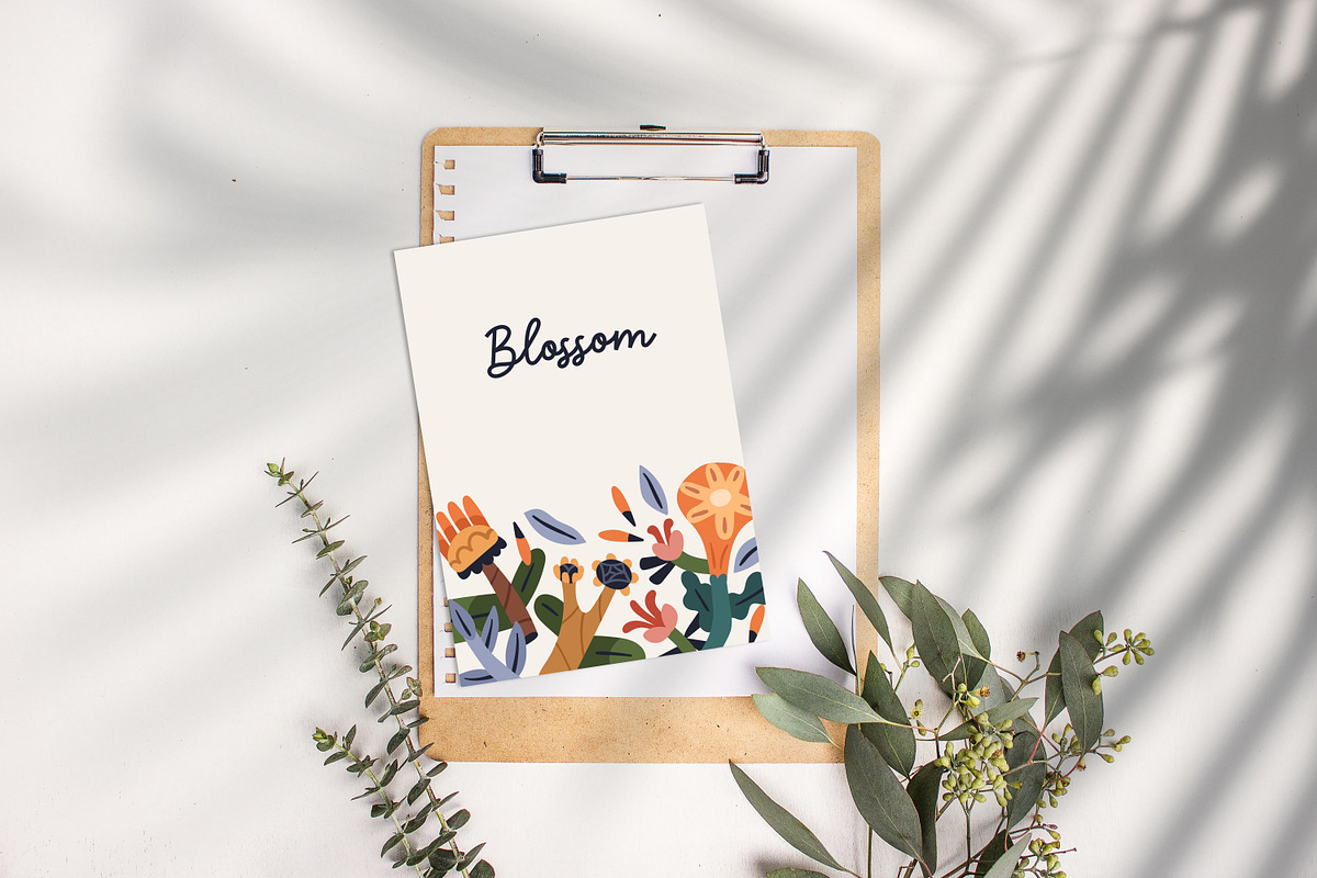 Floral cards, posters, banners set, a Decorative Illustration by Good Studio (Photo 9 of 9)