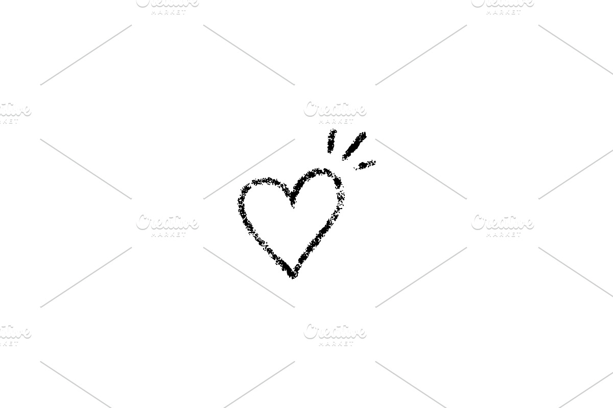 Crayon Doodle Hearts, an Object Graphic by Elena Pimukova (Photo 23 of 36)