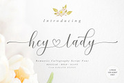 Hey Lady Script, a Script Font by Barland Design (Thumbnail 1 of 7)