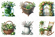 Green Summer Cottagecore Clipart, an Illustration by DreamPrint404 (Thumbnail 3 of 6)
