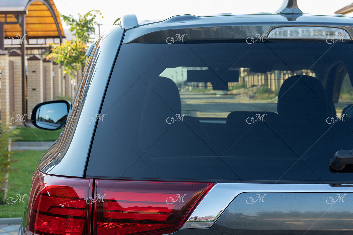 Rear Window Car Mockup #5 PSD+JPG, a Pens & Pencil Mockup by Maddy's Art & Mockups (Photo 2 of 2)