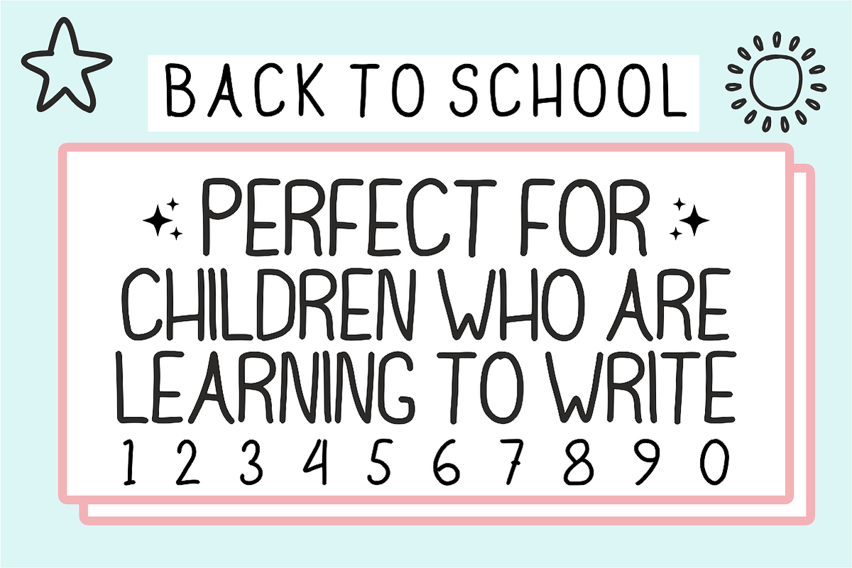 Fancy Doodle - Handwritten Font, a Handwritten Font by KiddoGlyphs Studio (Photo 2 of 4)