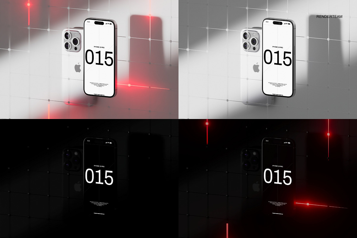 MacBook and iPhone Mockup Set, an iPhone Mockup by Renderteam (Photo 15 of 17)