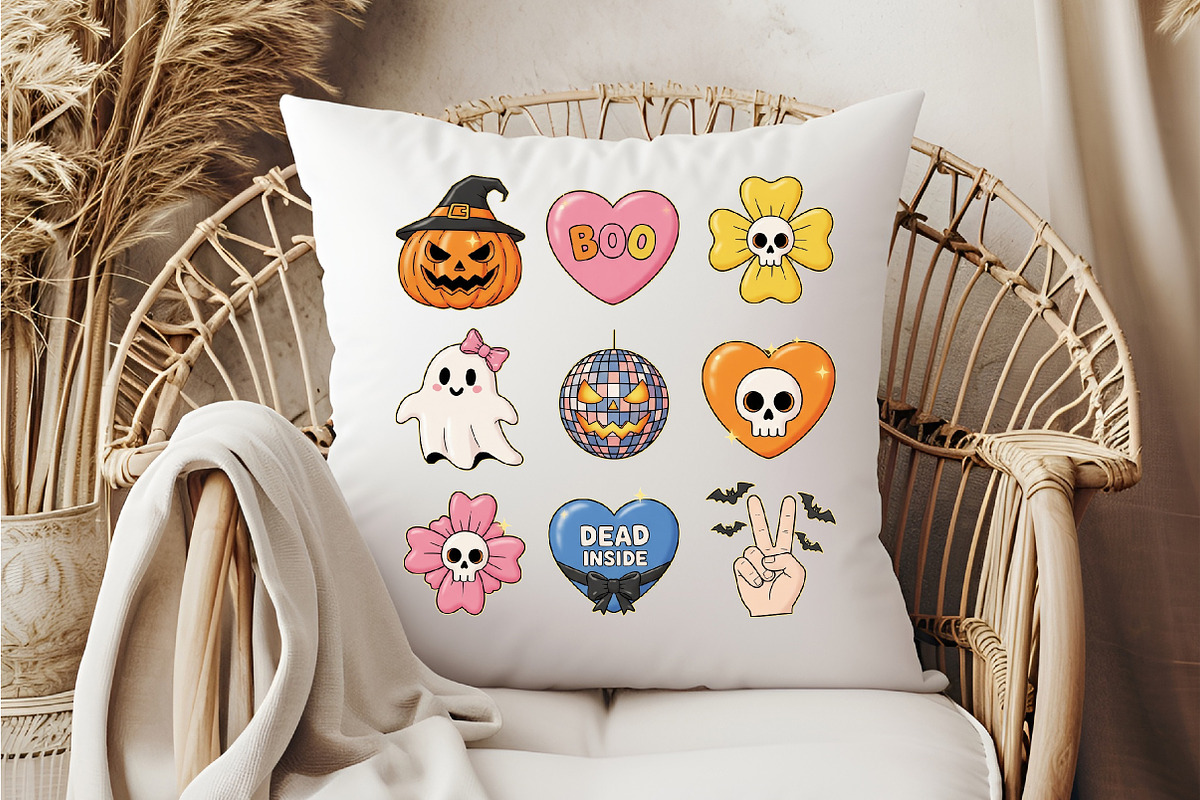 Retro Halloween PNG Sublimation, an Illustration by DreamCafeArt (Photo 5 of 7)